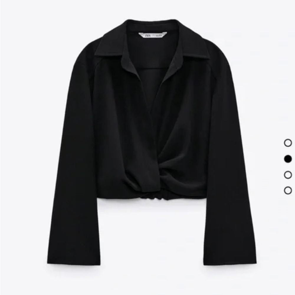 Zara Pleated Crop Top